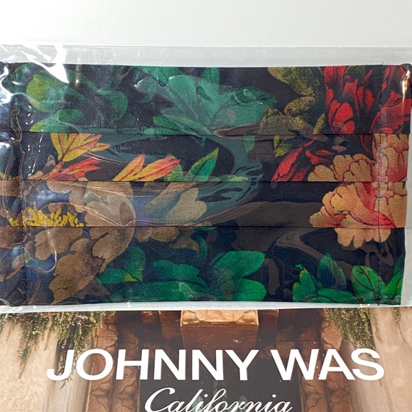Johnny Was Accessories - Johnny Was NWT Cotton Sateen Face Mask Covering 3
